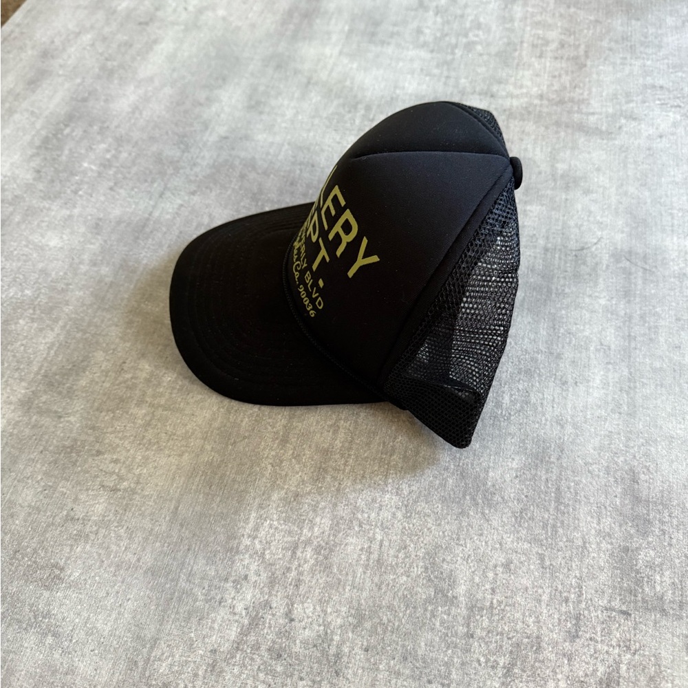 Gallery Dept Black and Gold Trucker Hat - Picture 2 of 4